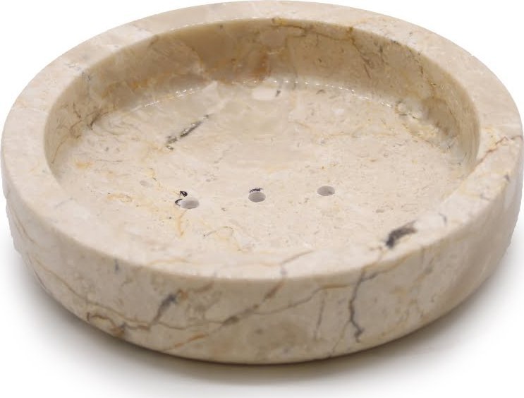 Art-Pol Kamienna mydelniczka - Miodowy Marmur