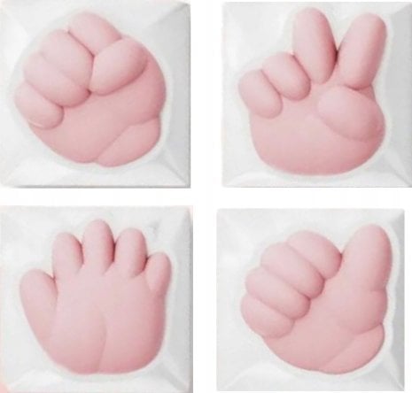 Cortek CORTEK KEYCAP 4 PCS ROCK PAPER