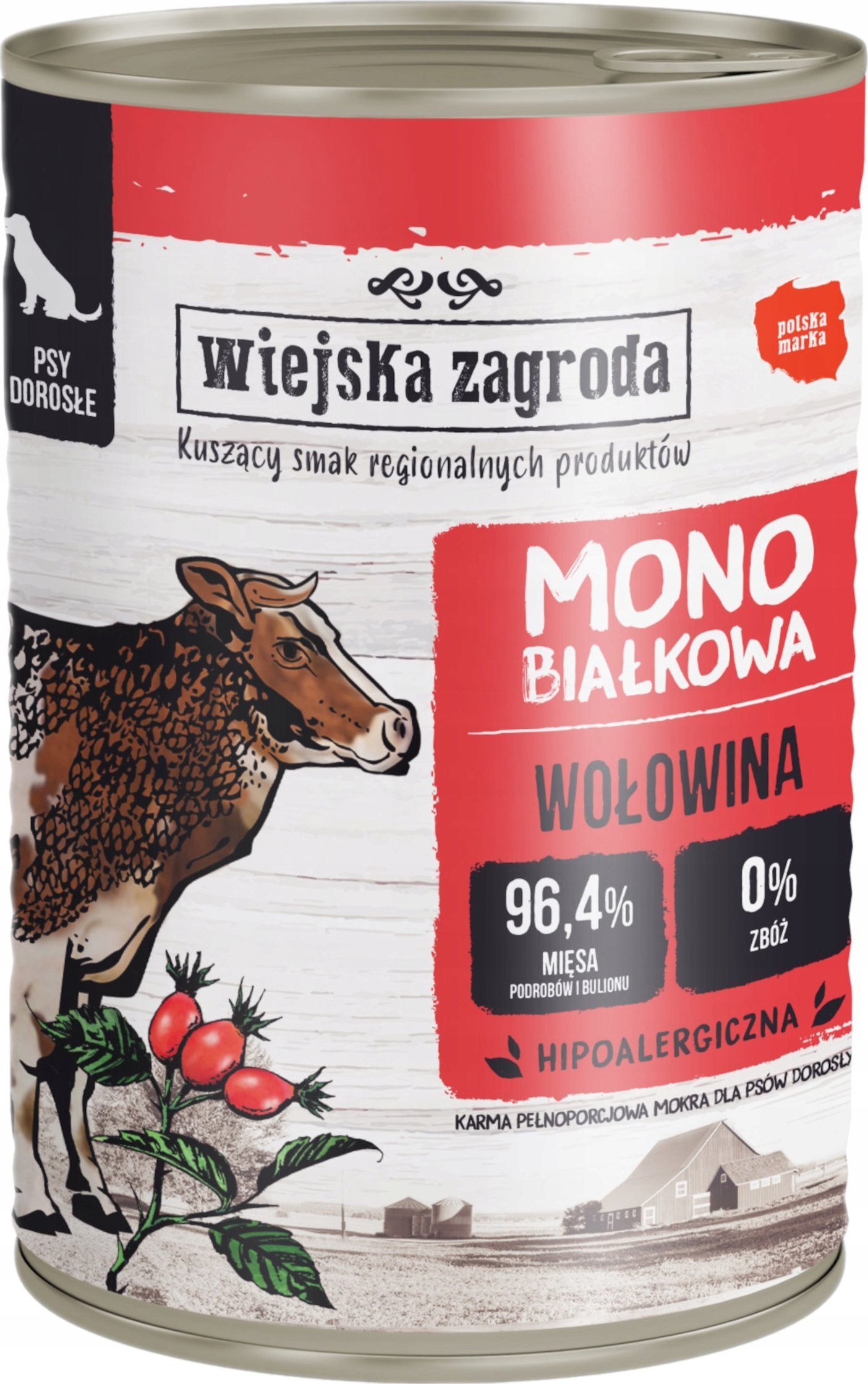 Wiejska Zagroda Monobiałkowa z wołowiną 400g