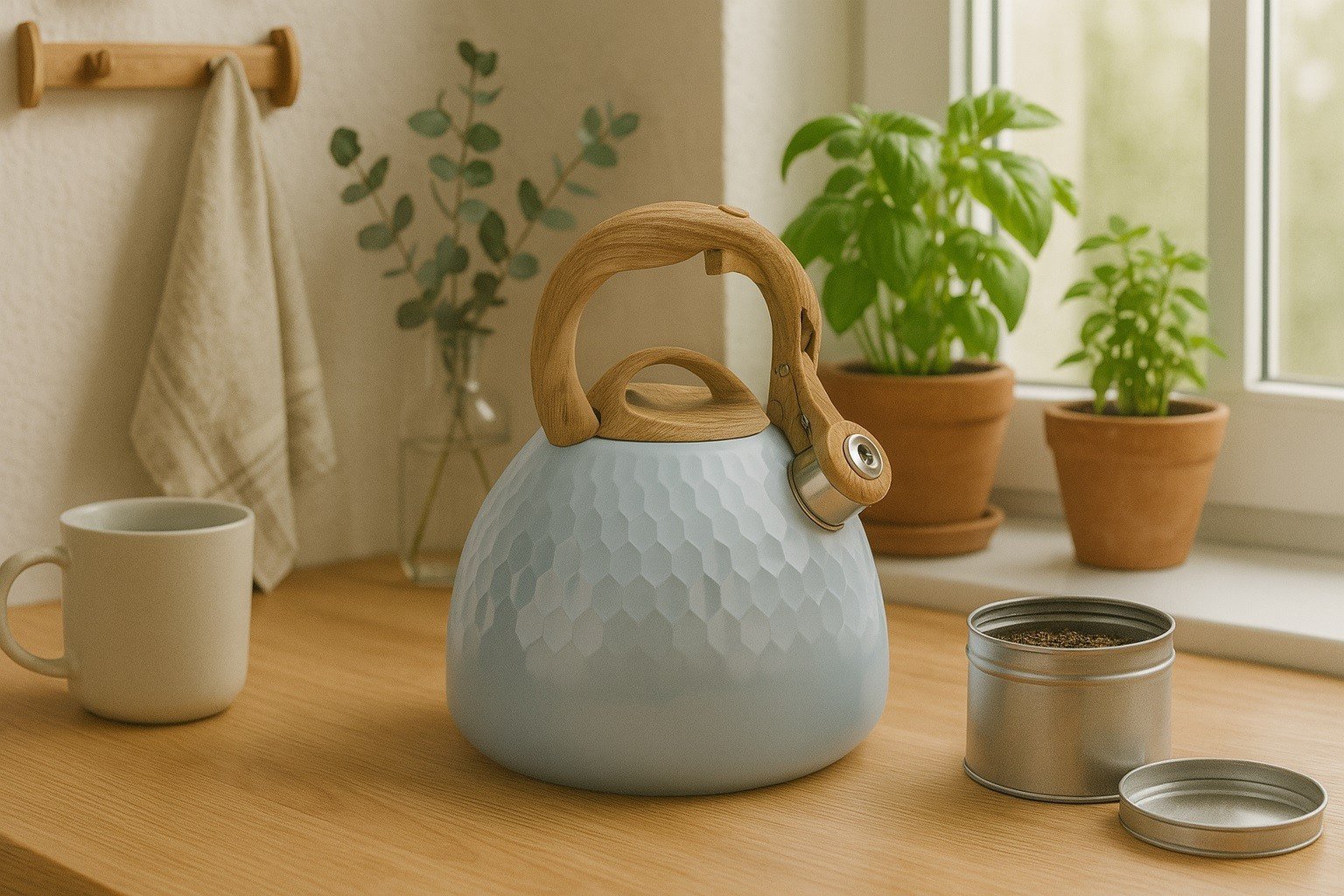 Czajnik tradycyjny 3 L Ambres szary nierdzewny