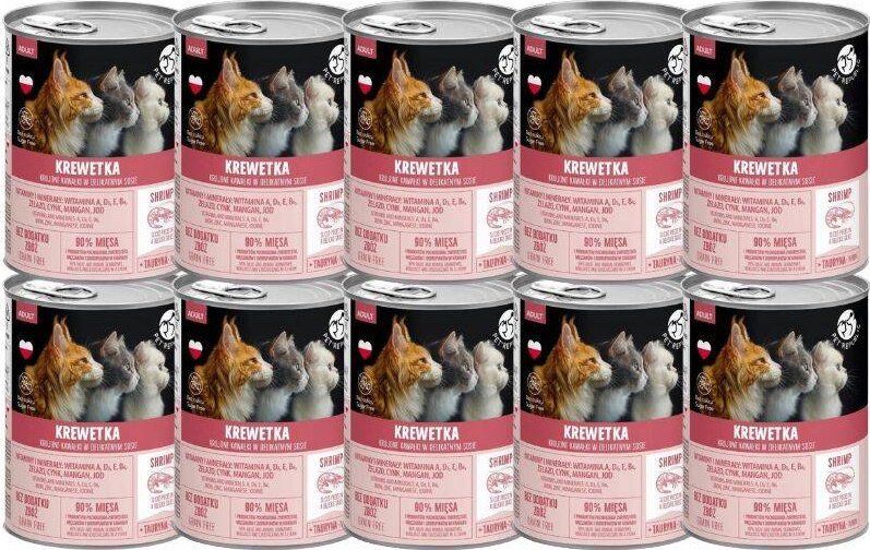 Pet Republic PetRepublic kawałki w sosie z krewetką 10x400g dla kota