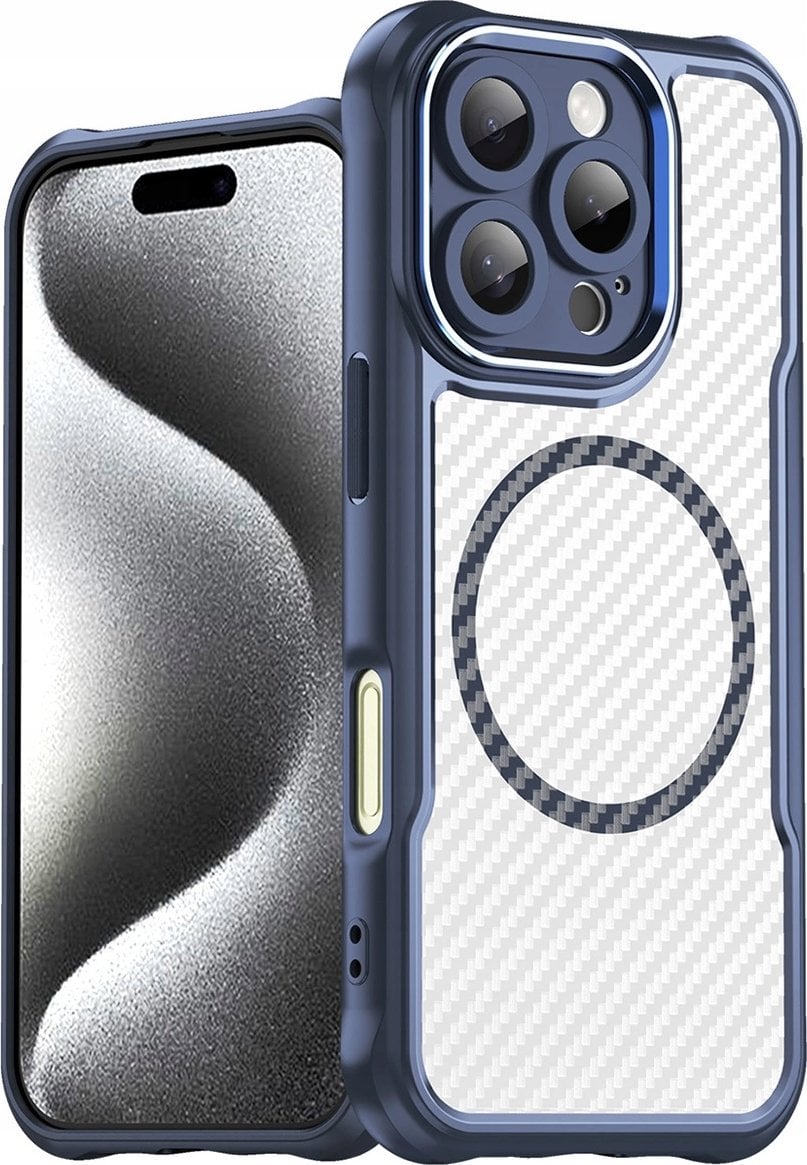 Hurtel Etui silikonowe Leading Series MagSafe do iPhone 16 Pro Max - niebieskie