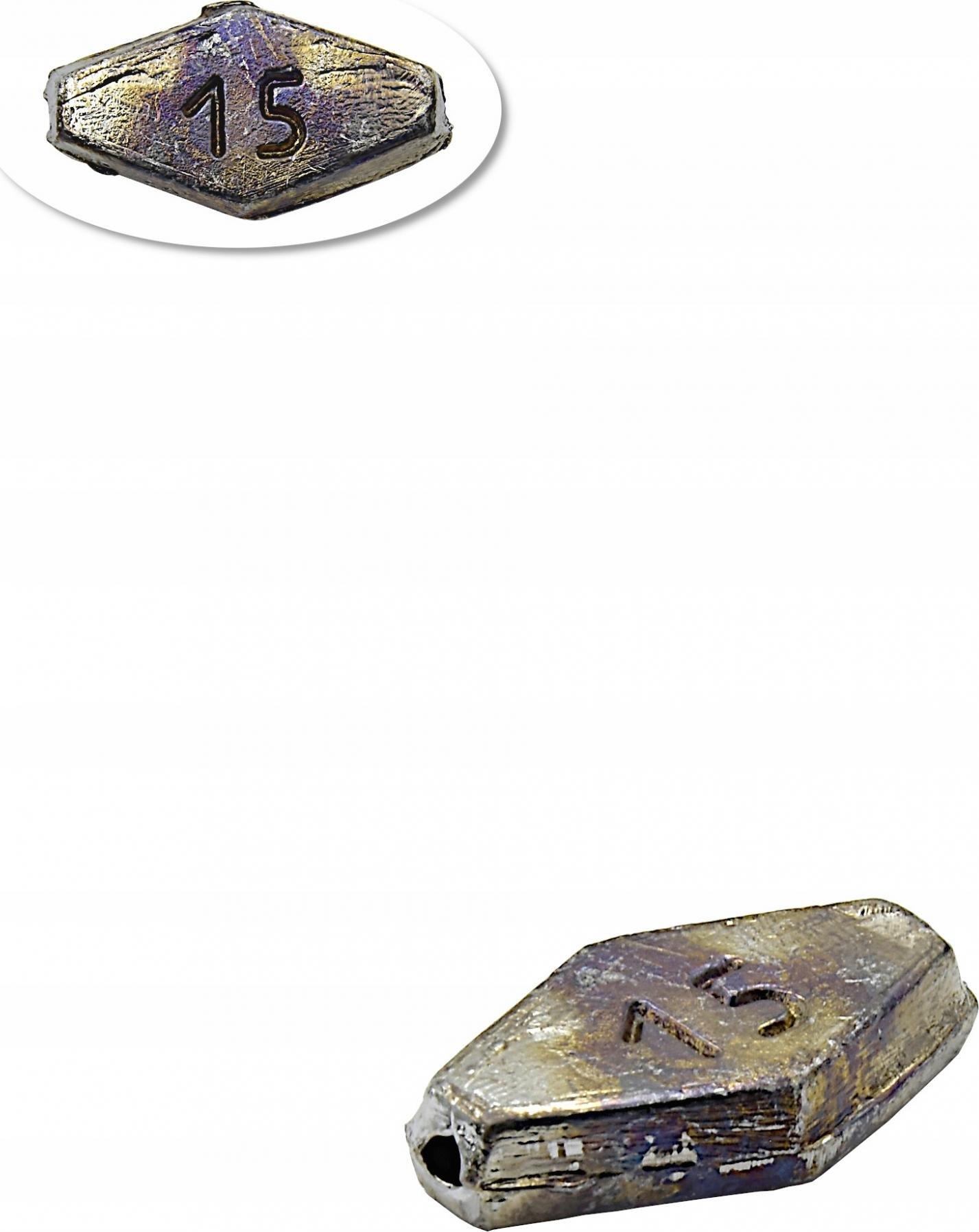 Assan OŁÓW CIĘŻAREK PRZELOTOWY PŁASKI GRUNTOWY 15 g PL