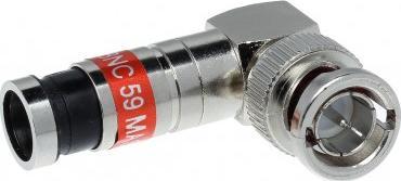 WTYK KOMPRESYJNY KĄTOWY BNC-WK/ZAC-RG59