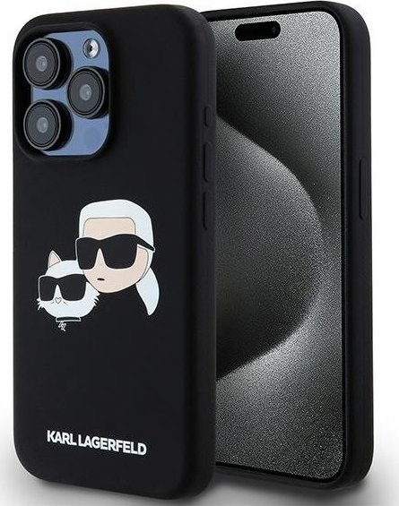 Karl Lagerfeld Karl Lagerfeld KLHMP15XSKCHPPLK iPhone 15 Pro Max 6.7" czarny/black hardcase Silicone Karl & Choupette MagSafe