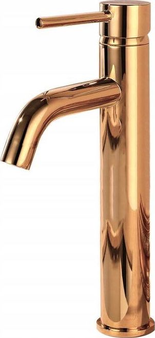 Bateria umywalkowa Rea Lungo stojąca różowe złoto (REA-B6321)