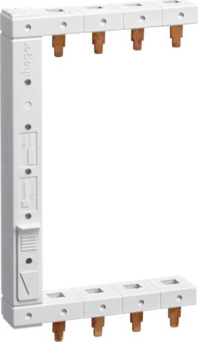 Hager Szyna łączeniowa pionowa 4P/2-rzędowa, lewa, rozstaw 125mm (KCF663L)