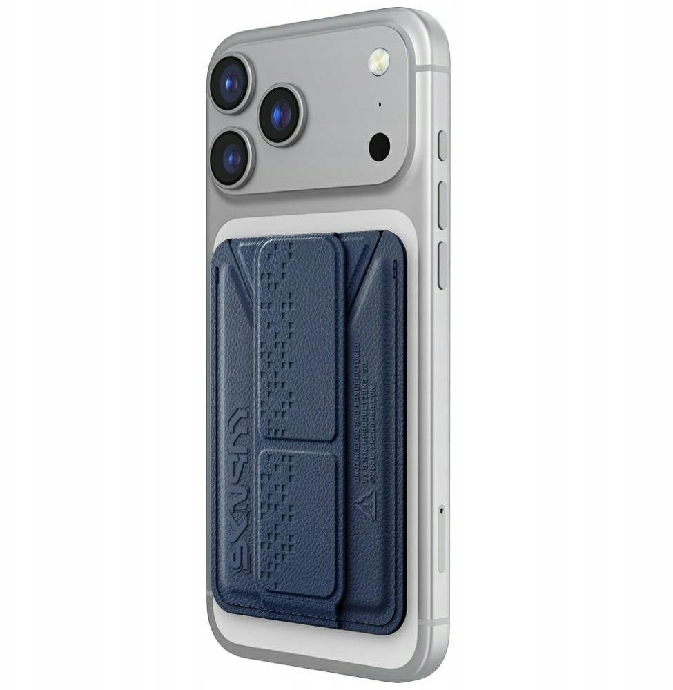 Portfel Skinarma Kado Haxa Magnetic Cardholder Grip Stand niebieski