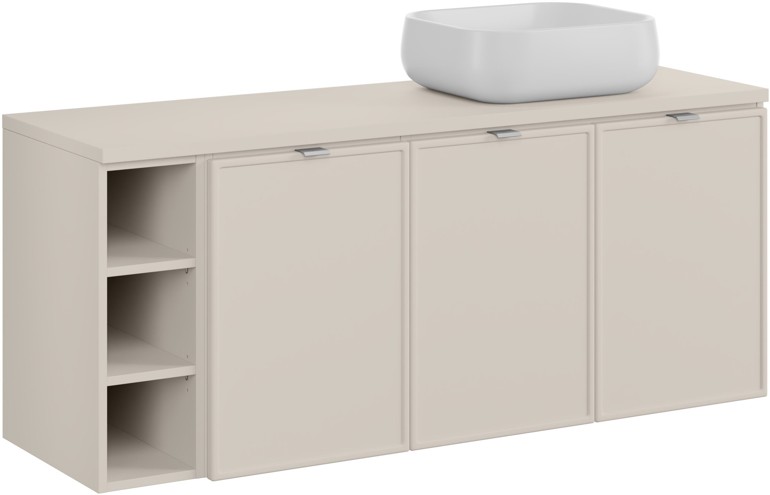 Zestaw meblowy 140cm z blatem i umywalką nablatową Nika