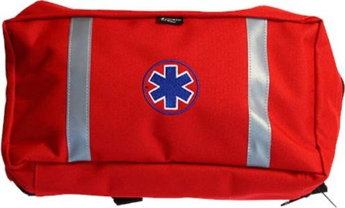 Cordura Apteczka osobista z wyposażeniem AOD Cordura odblaskowa czerwona