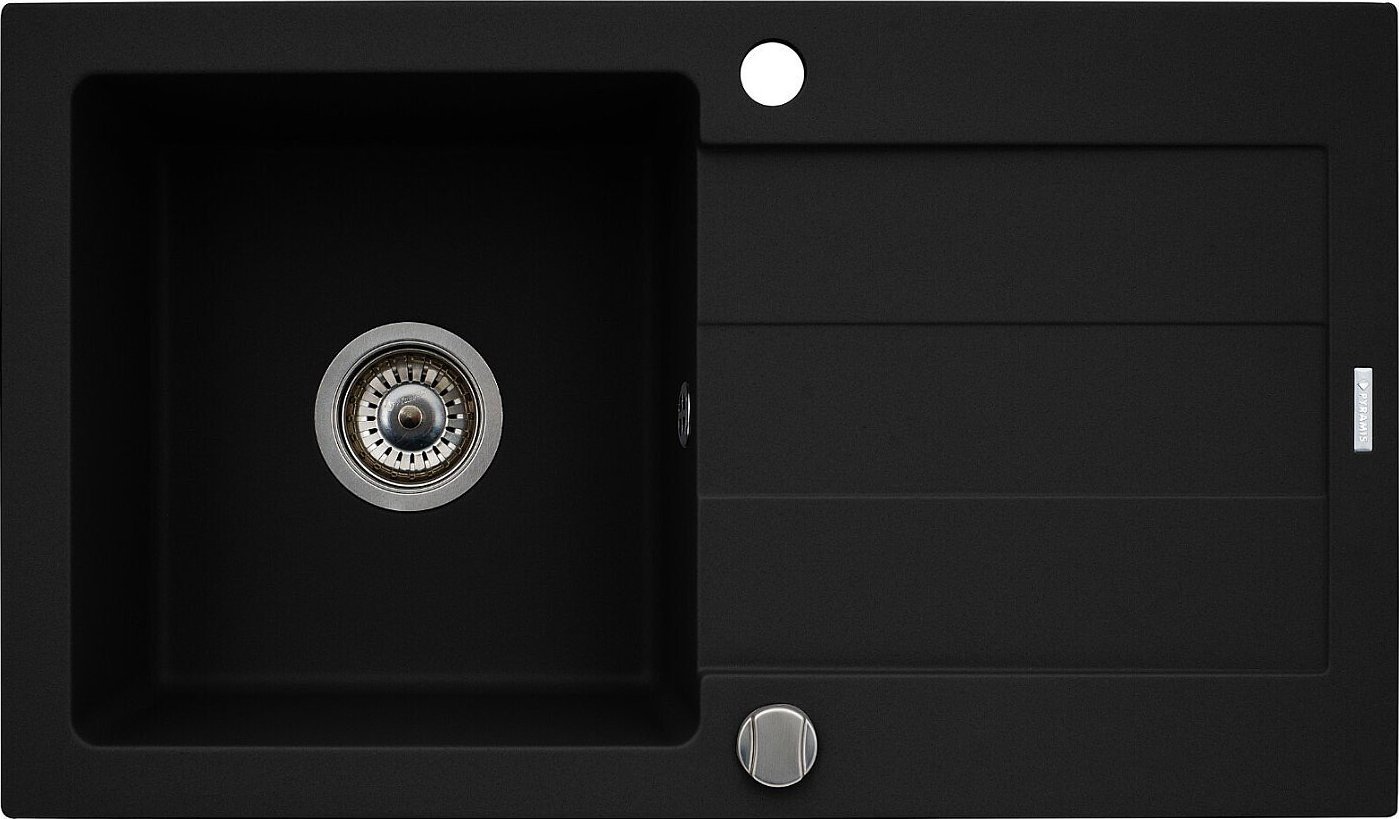 Zlewozmywak Pyramis Zlewozmywak granitowy Next 76x44 1B1D Karbon