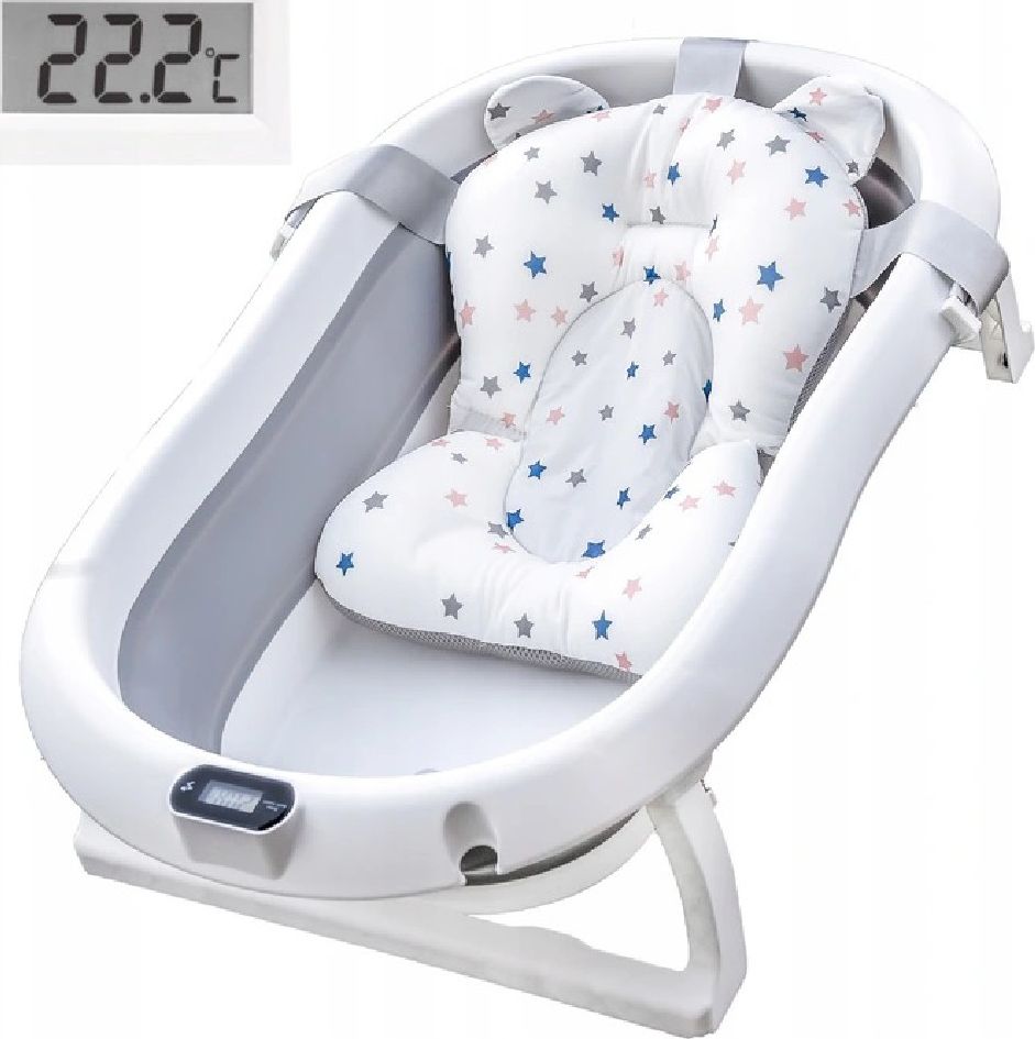 Primabobo Wanienka składana Premium z termometrem i poduszką, Gwiazdki