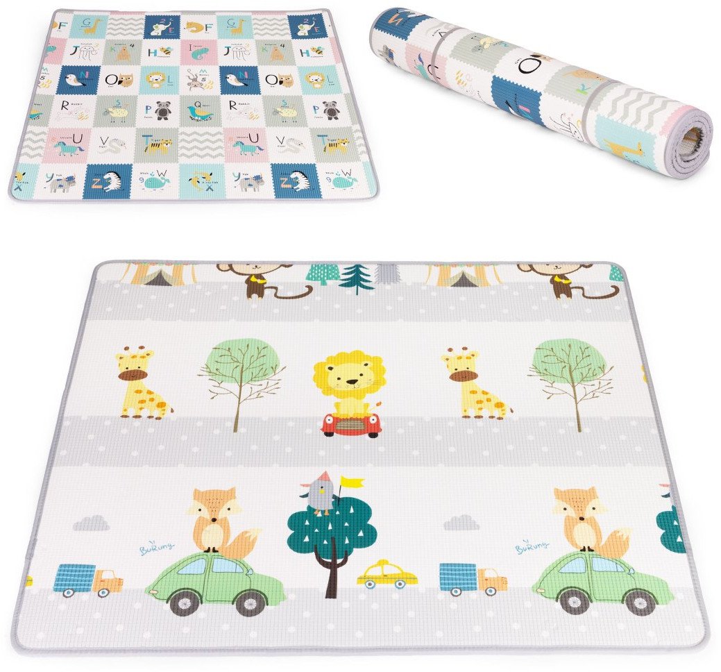 Mata piankowa dla dzieci edukacyjna dwustronna zwijana alfabet ECOTOYS