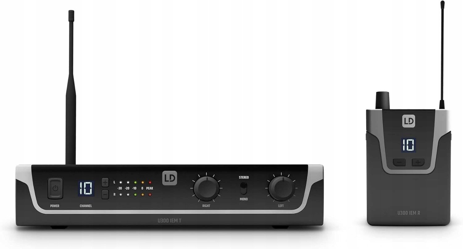 Słuchawki LD Systems U308 IEM system monitorowania dousznej 100m zasięg 10h pracy