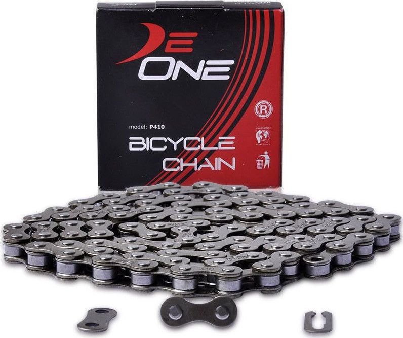 DeOne Łańcuch rowerowy 100 ogniw z zapinką karton uniwersalny