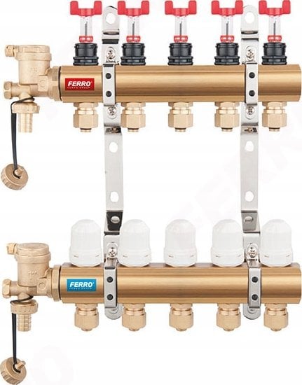 Red RED-Rozdzielacz 1" 3-obw.nierdz.PEX