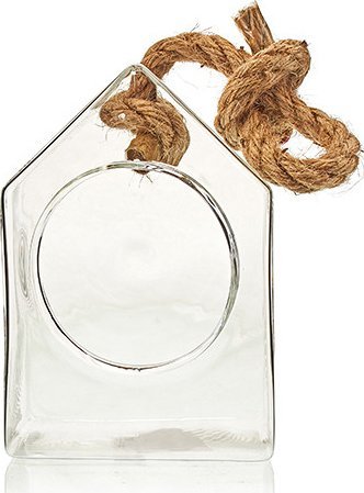 Tajemniczy ogród Ozdobne Szklane Terrarium - Wiszący Domek