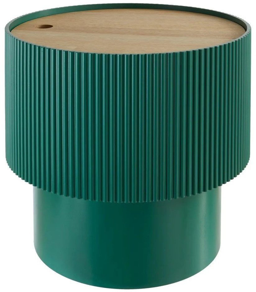 Stolik kawowy ze schowkiem 35x38,5 cm CYLINDRO turkusowy