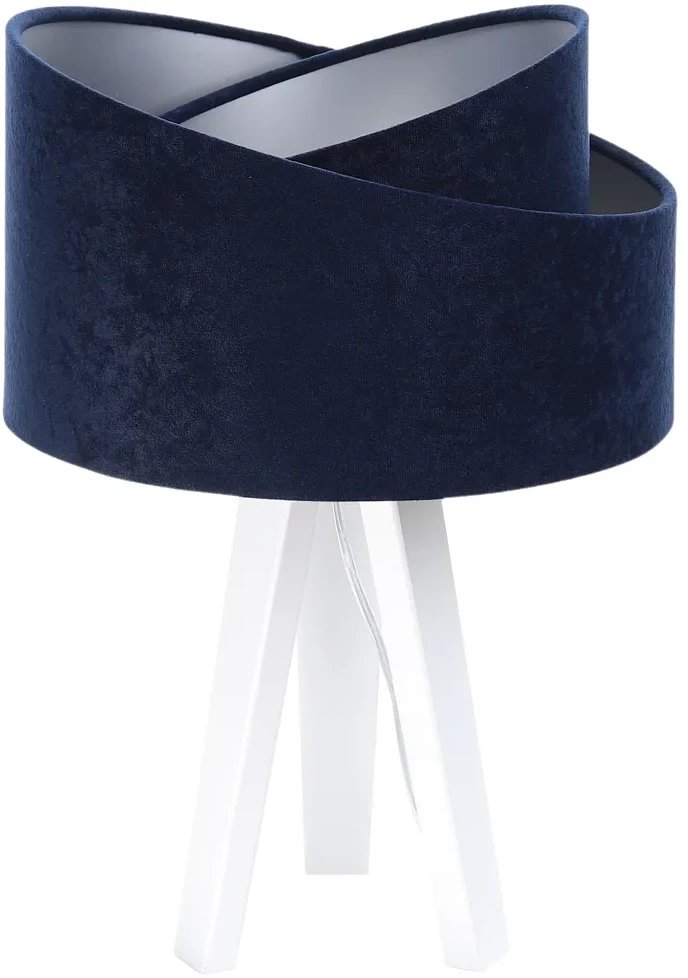 Lampa stołowa GEMSTONE granatowa/srebrna/biała BPS KONCEPT