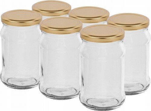 Browin Słoik szklany na przetwory z zakrętką 300ml 6szt