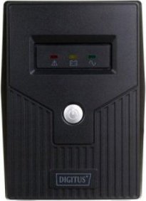 Digitus UPS Line-Ineractive LED BASIC, 800VA/480W, 1x12V/9A, AVR, 2x Schuko CEE 7/3