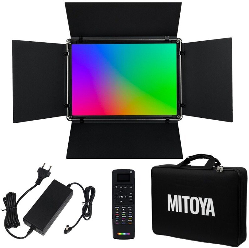 Lampa LED fotograficzna 500-8500K + RGB MITOYA MOBULA 128