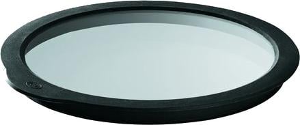 Rosle pokrywka do świeżej żywności 16 cm szkło/silikon przezroczysta/czarna