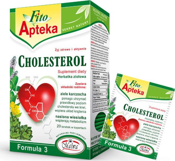 Malwa FITO APTEKA HERBATA ZIOŁOWA CHOLESTEROL 20X2G 42466201