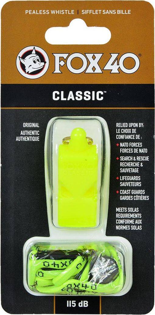 Fox40 GWIZDEK FOX 40 CLASSIC SAFETY neon + SZNUREK 9903-1300