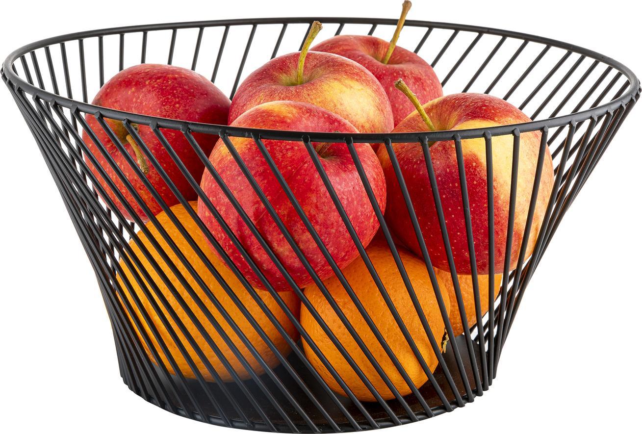 Florina Metalowy kosz na owoce Florina Ben 25,5 x 13 cm czarny