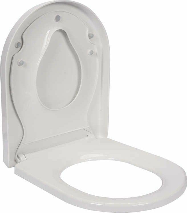 Deska bidetowa Toya FALA DESKA WC WOLNOOPADAJĄCA Z NAKŁADKĄ DLA DZIECI 2w1, WYPINANA PP-D