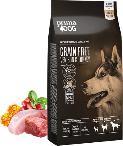 PRIMADOG VENISON-TURKEY GRAIN-FREE 10 KG