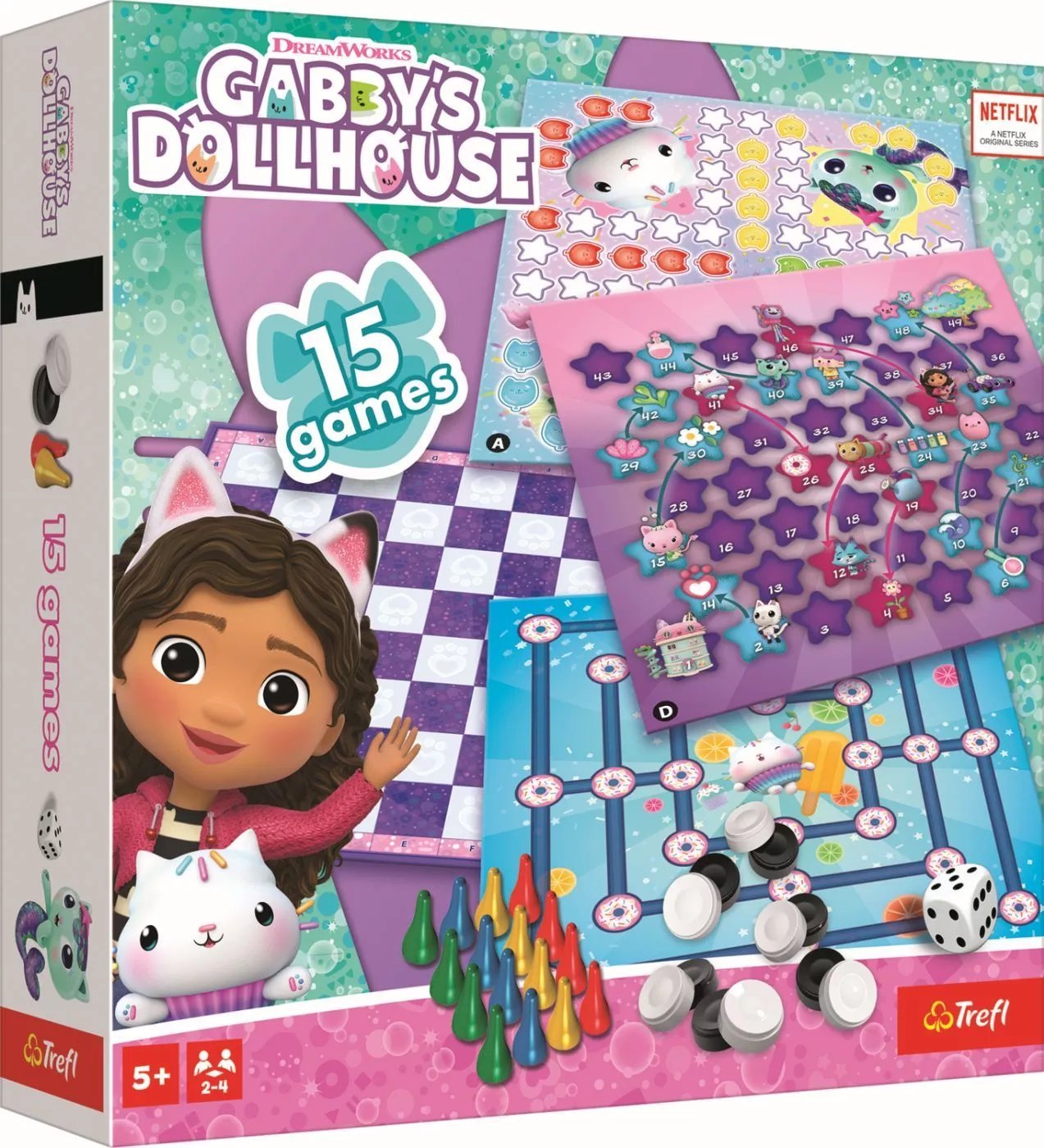 TREFL GABBY'S DOLLHOUSE Set of 15in1 games