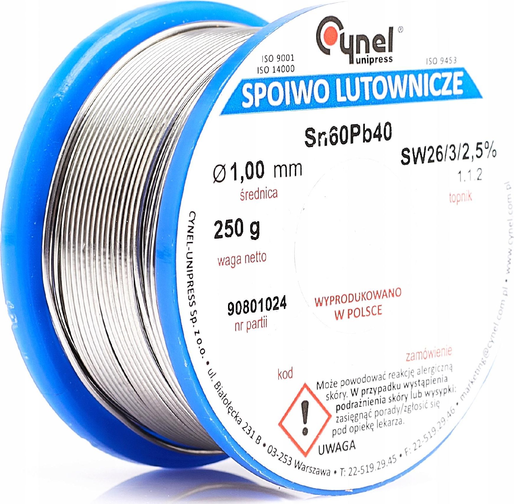 Techrebal Cyna Sn60Pb40-SW26 1,00 250g