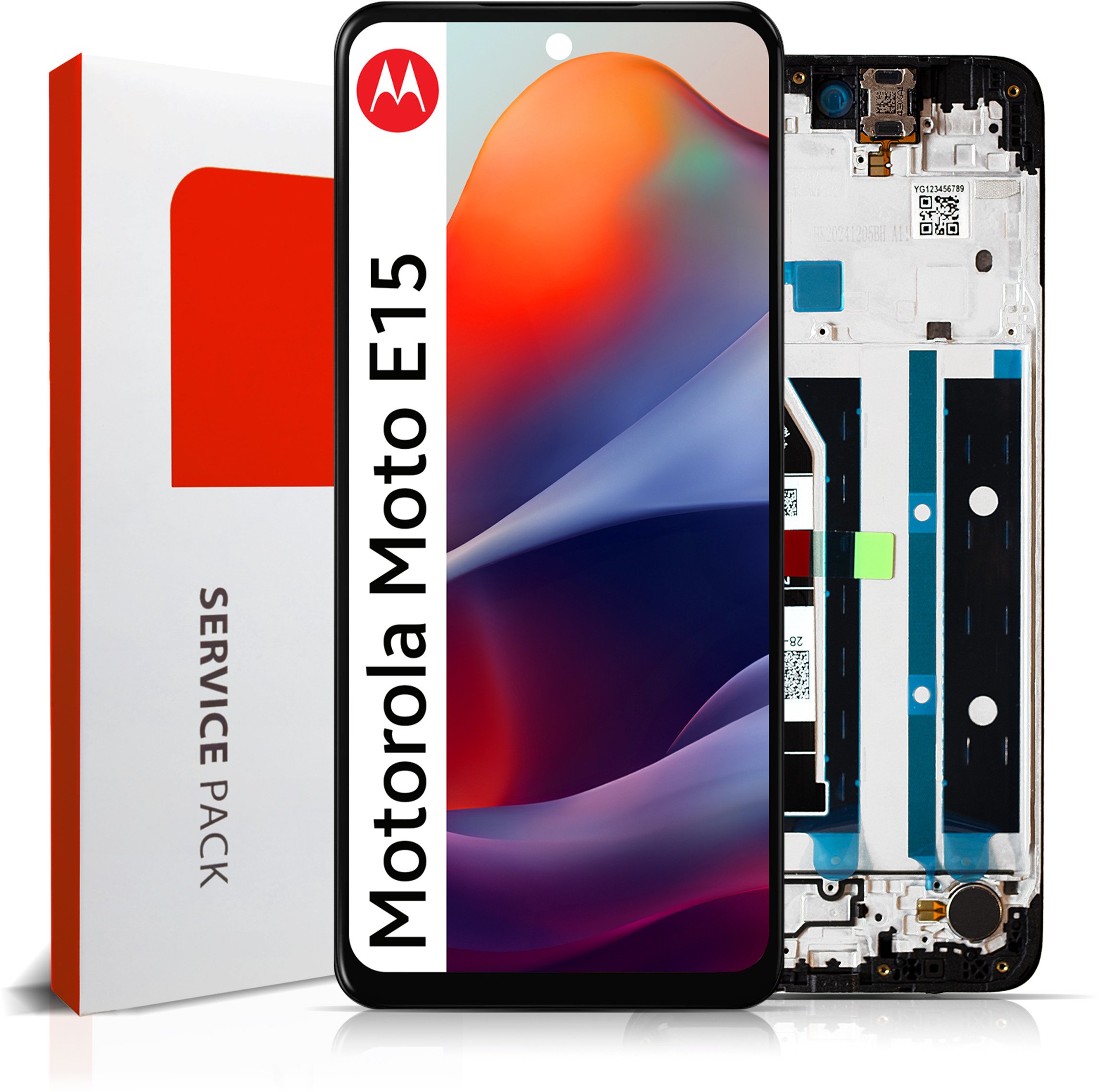 Wyświetlacz do Motorola Moto E15 Ekran LCD Ramka Oryginał Zila XT2523-6 (5904858346684)