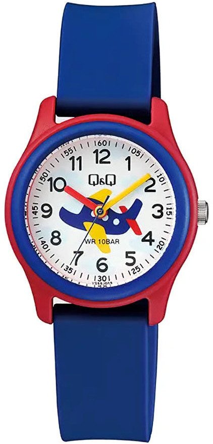 Zegarek Q&Q Q VS59-009 dziecięcy samolot .
