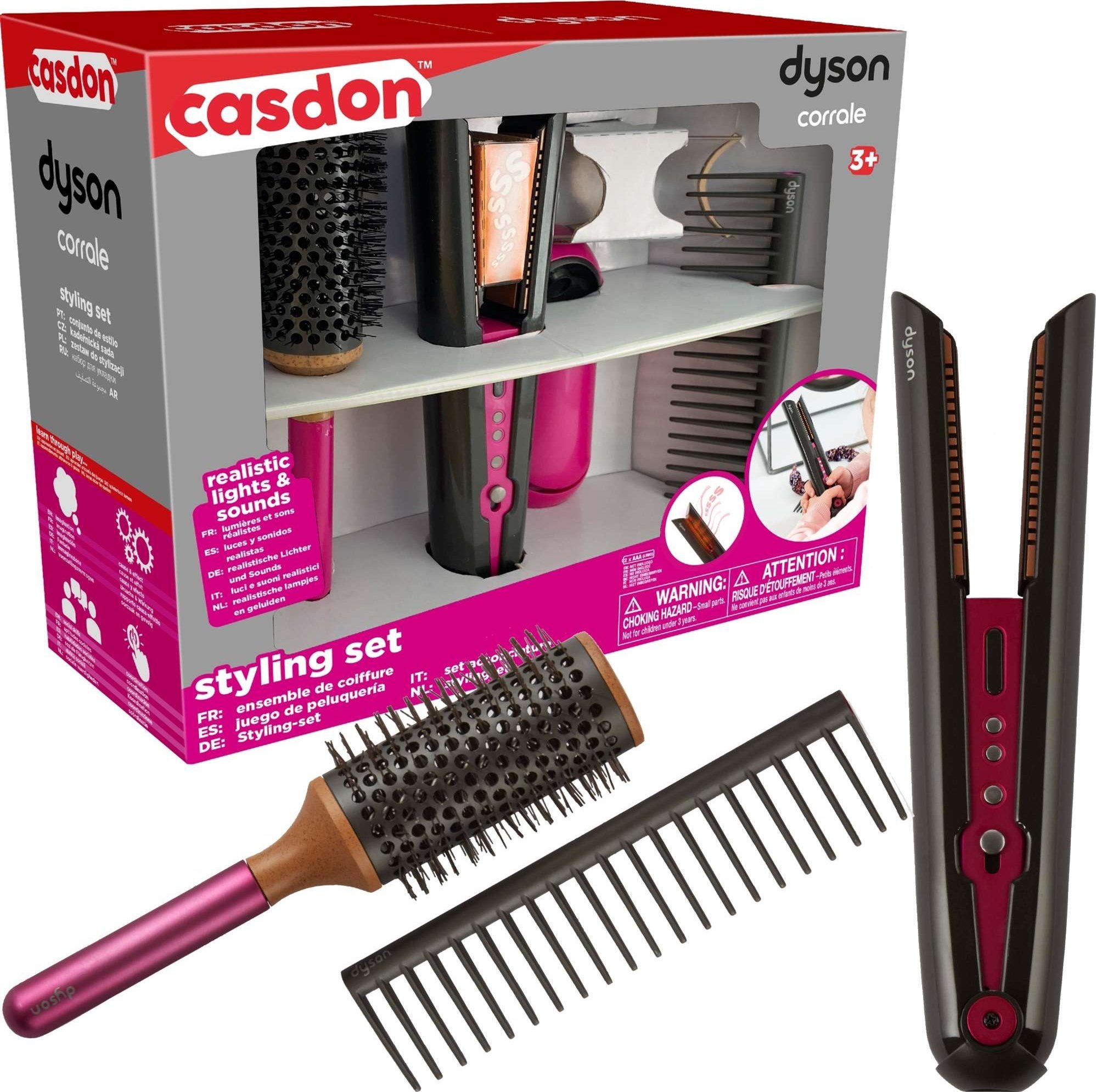 Prostownica Casdon Dyson Zestaw do stylizacji włosów z prostownicą Corrale 4 elementy