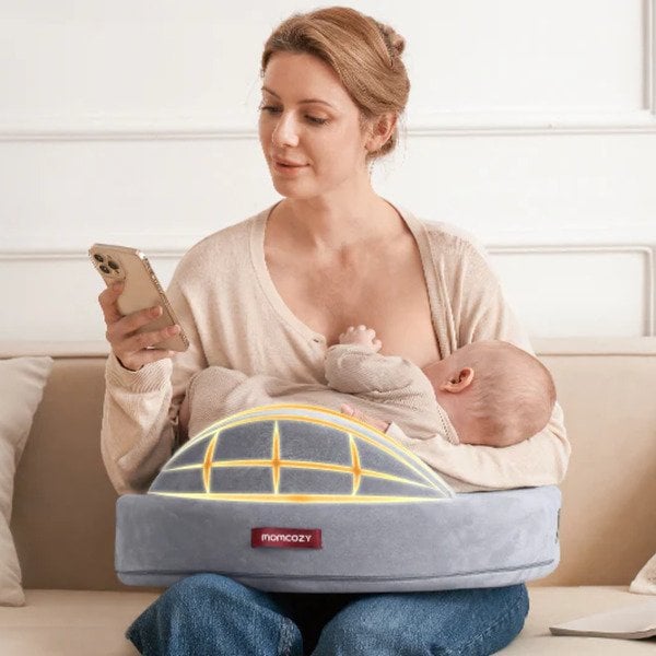 Momcozy EXCLUSIVE MEMORY FOAM NURSING PILLOW GRAY