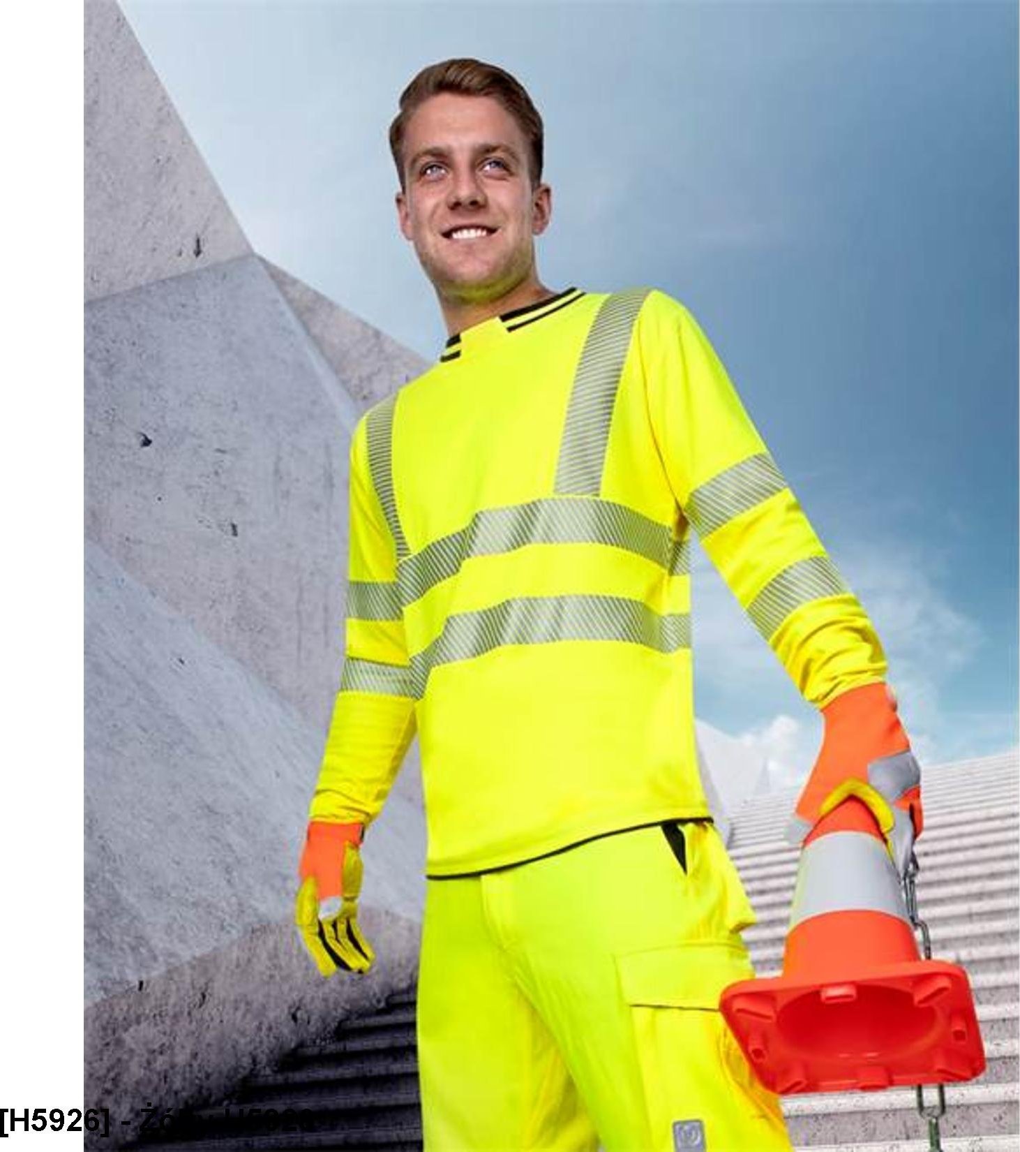 Ardon HiViz - t-shirt z długim rękawem - Pomarańczowy H5927 4XL