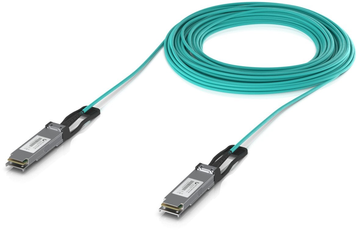 Ubiquiti UACC-AOC-QSFP28-30M kabel InfiniBand / światłowodowy Kolor Aqua