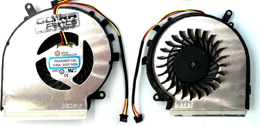 Wentylator Ultra Parts Wentylator MSI GE62 GE72 GL62 GL72 GP62 GP72 PE60 PE70 CPU PAAD06015SL N284 N303