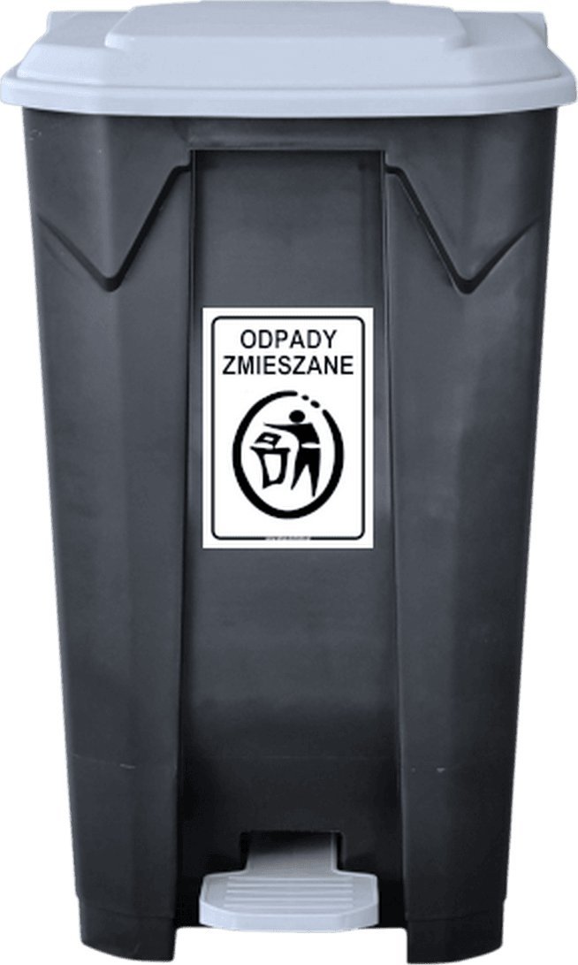 ARS Pojemnik do segregacji odpadów z przyciskiem pojemność 100 l (wariant odpady zmieszane)