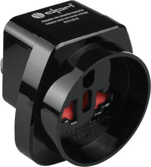 DPM ADAPTER PODRÓŻNY Z WTYK USA - GNIAZDO PL POLSKIE