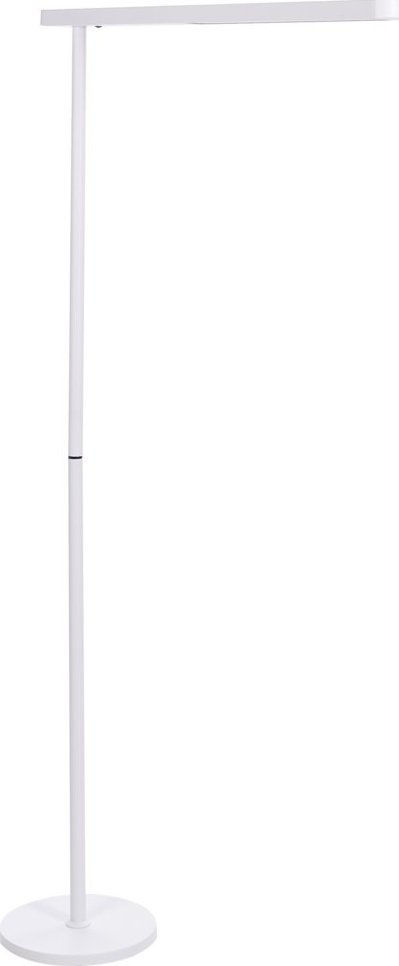 Lampa podłogowa Beliani Lampa podłogowa LED metalowa biała PERSEUS