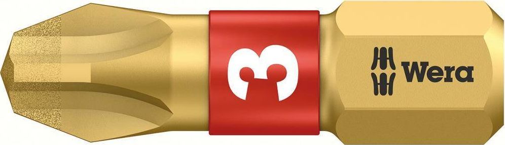 Wera Profesjonalny Bit Grot PH 1,2,3 do Drewna Wera 25mm Phillips