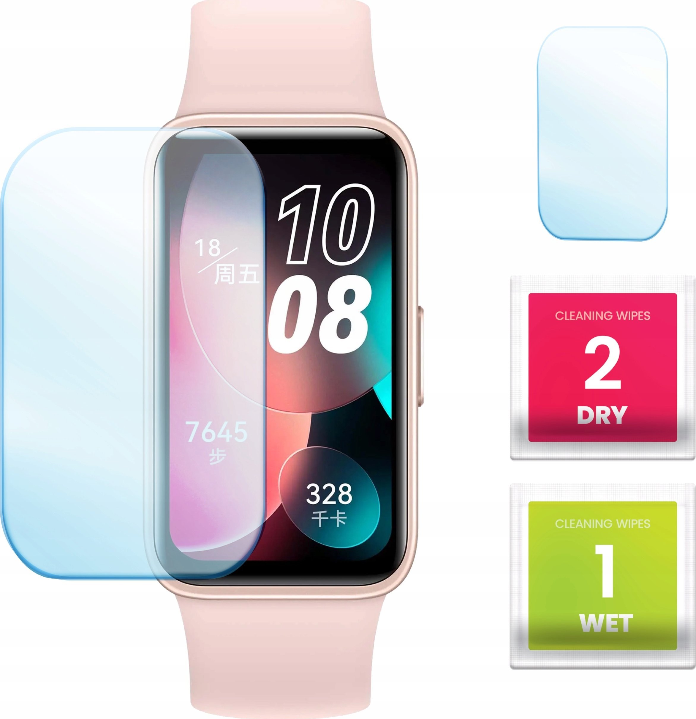 Hello Case Szkło Hybrydowe do Huawei Band 8 (Szybka, Szkiełko, Ochronne, Odporne)