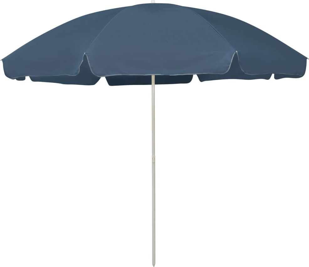 vidaXL Parasol plażowy, niebieski, 300 cm