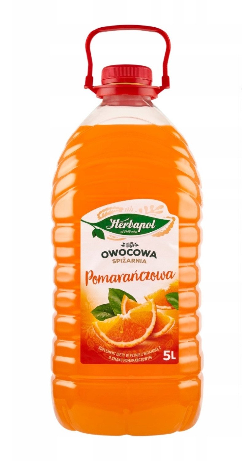 Herbapol Syrop owocowa spiżarnia Pomarańczowa z witaminą C 5L - Herbapol
