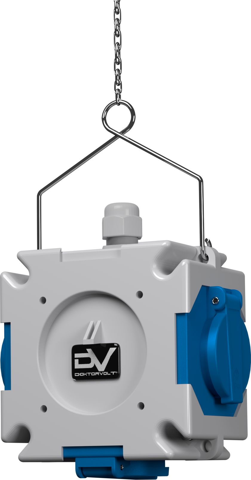 Doktorvolt Rozdzielnica wisząca mDV 3x230V schuko 1,5m łańcuszek Doktorvolt 2688