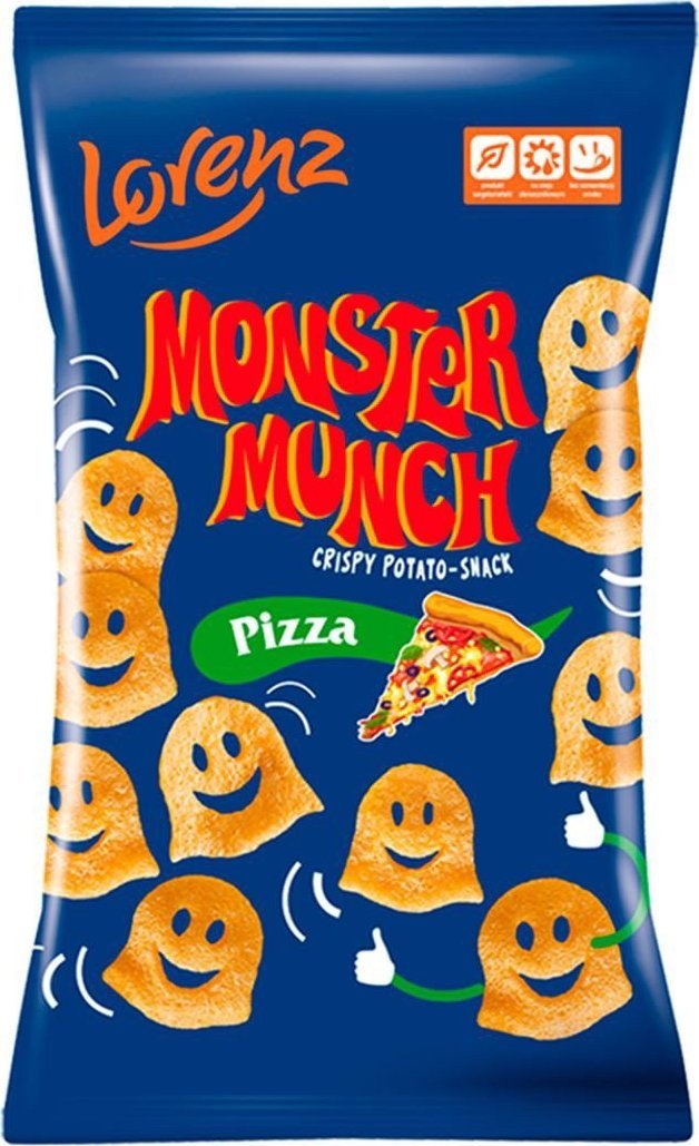Lorenz Monster Munch Chrupki ziemniaczane o smaku pizzy 100 g